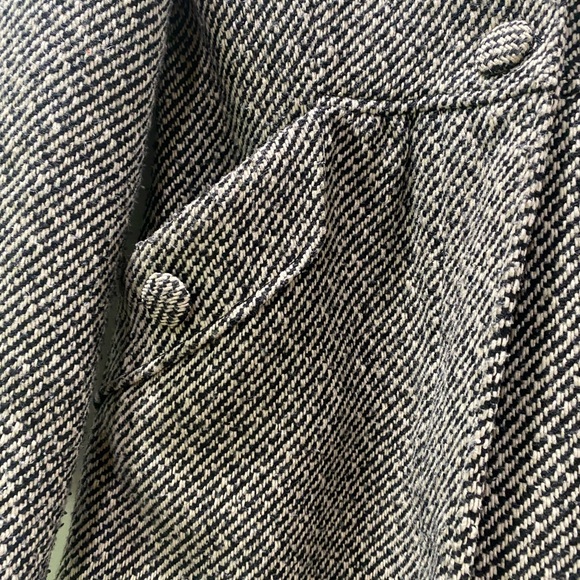 Live a Little Black and White Pea Coat - Picture 3 of 12